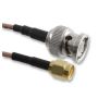 Konf. Kabel m. HF-/Koaxialsteckverbinder, BNC-Stecker auf SMA-Stecker, RG316, 50 ohm, 6 ", 152.4 mm